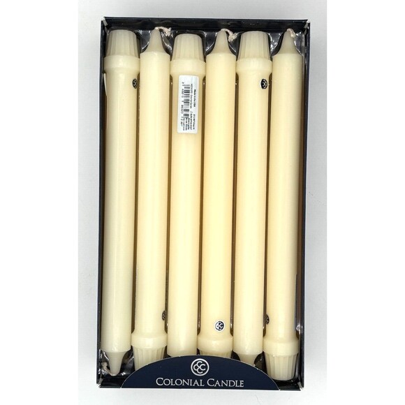 Colonial Candles Classic 10 inch Classic-Ivory Candle Stick Set of 12 #NCC10 New - Picture 1 of 10